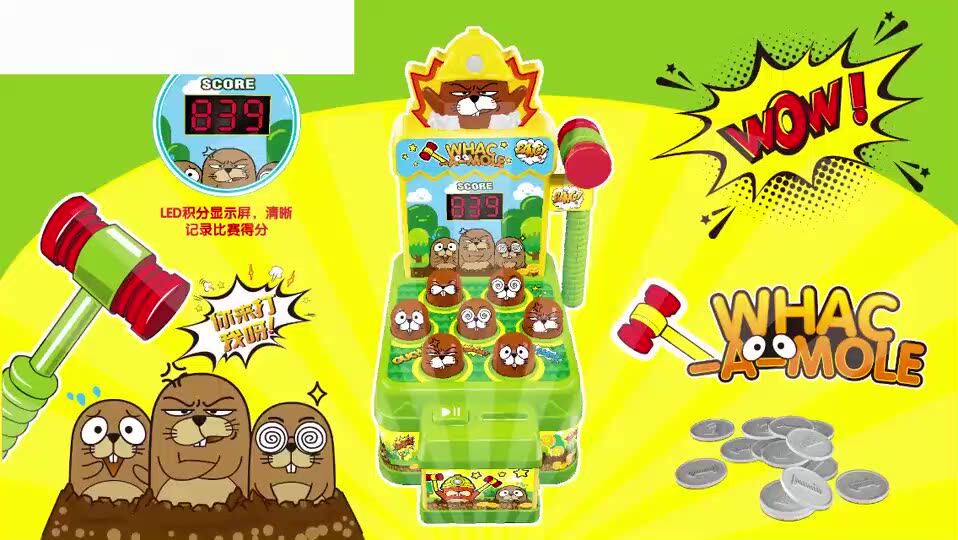 Whack Jeu Taupe Jouet et Jeu interactif Fidget pour Tout-Petit Jouets