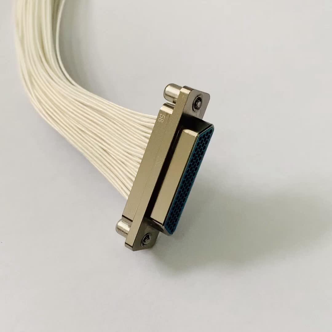 Rectangle Connector Mil-dtl-83513/03 & /04 Micro-d Pre-wired Crimp ...