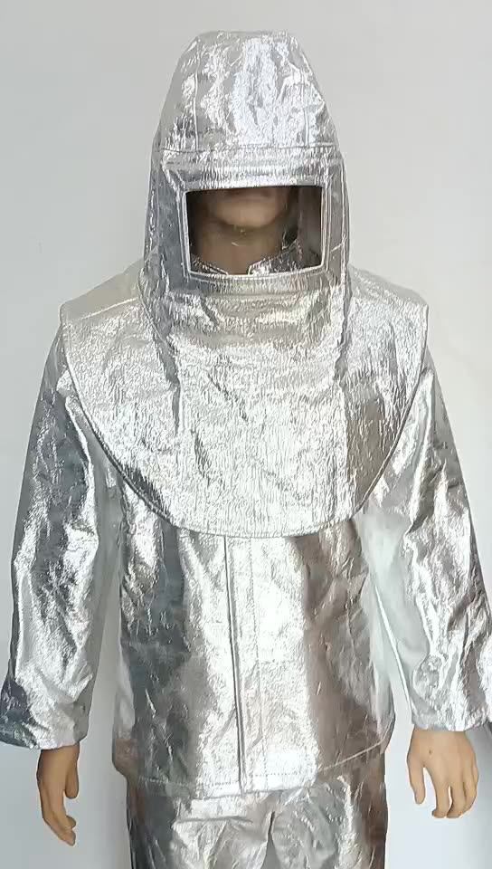 500 Degree Fireman Suit Heat Resistance Aluminum Foil Professional Fire Suit Buy Fire