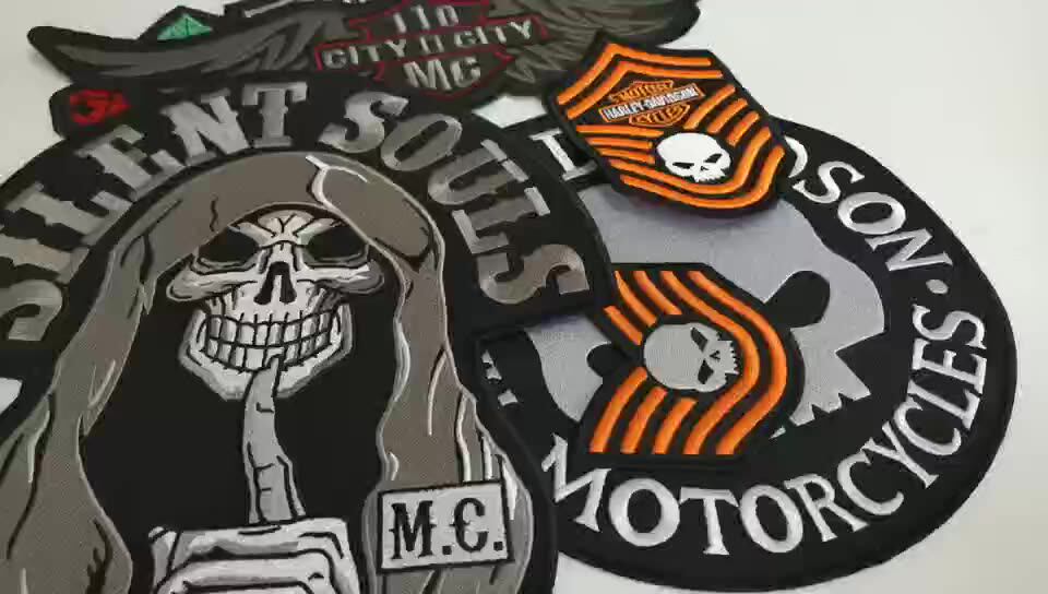 EMDOMO Totenkopf Patch - Großer Aufnäher 29x30cm Für Jacken & Motorrad