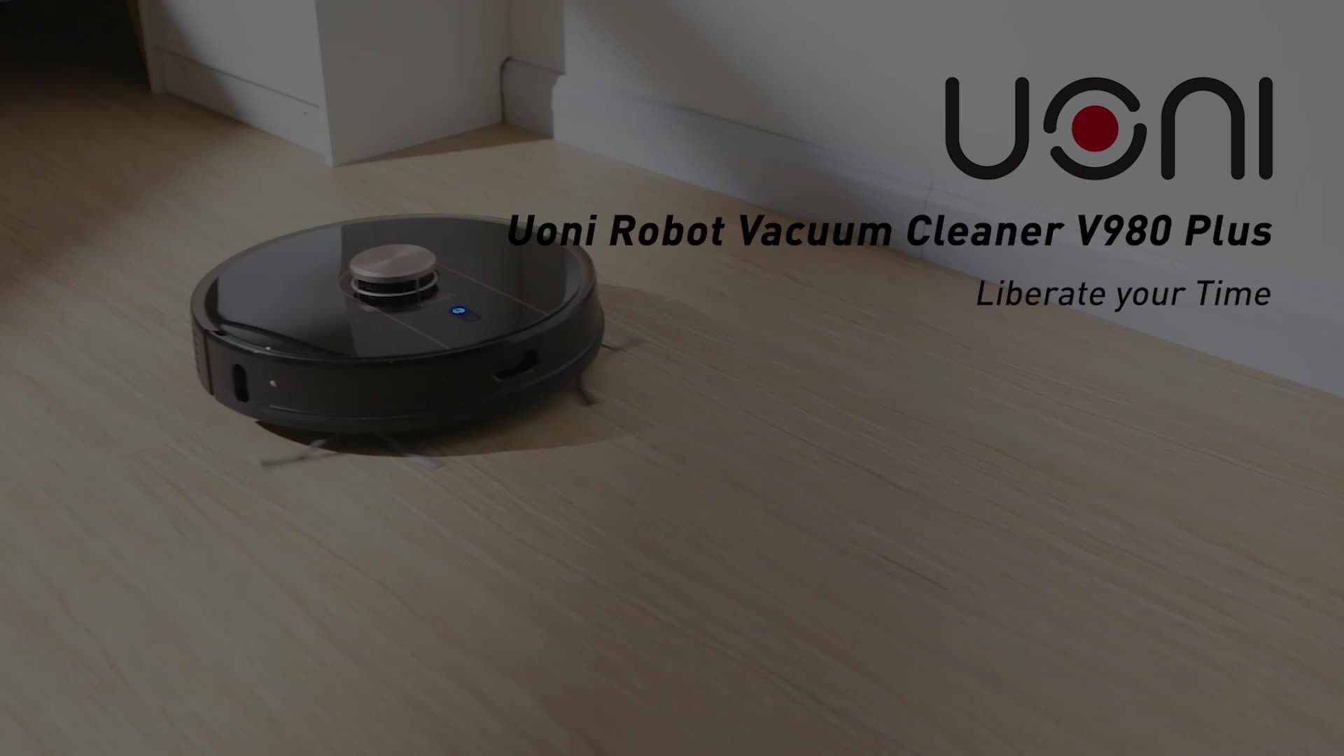 Uoni Robotic Vacuum Cleaner V980 Plus With 4.3l Selfemptying Dustbin
