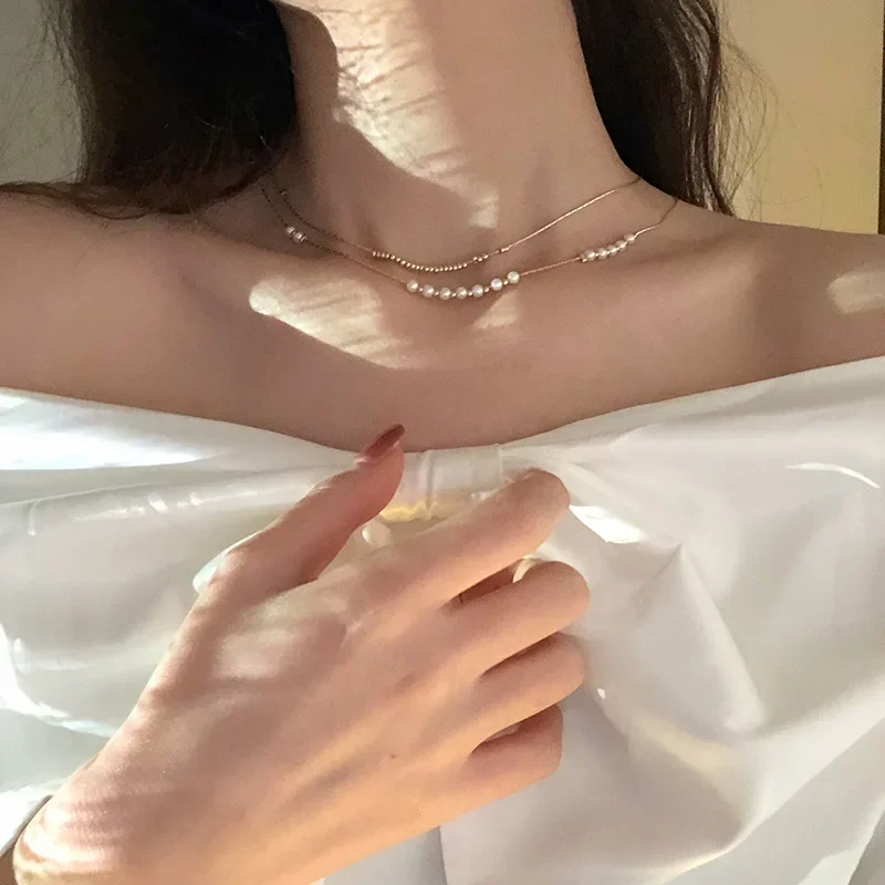 Brand elegant necklace from pearl