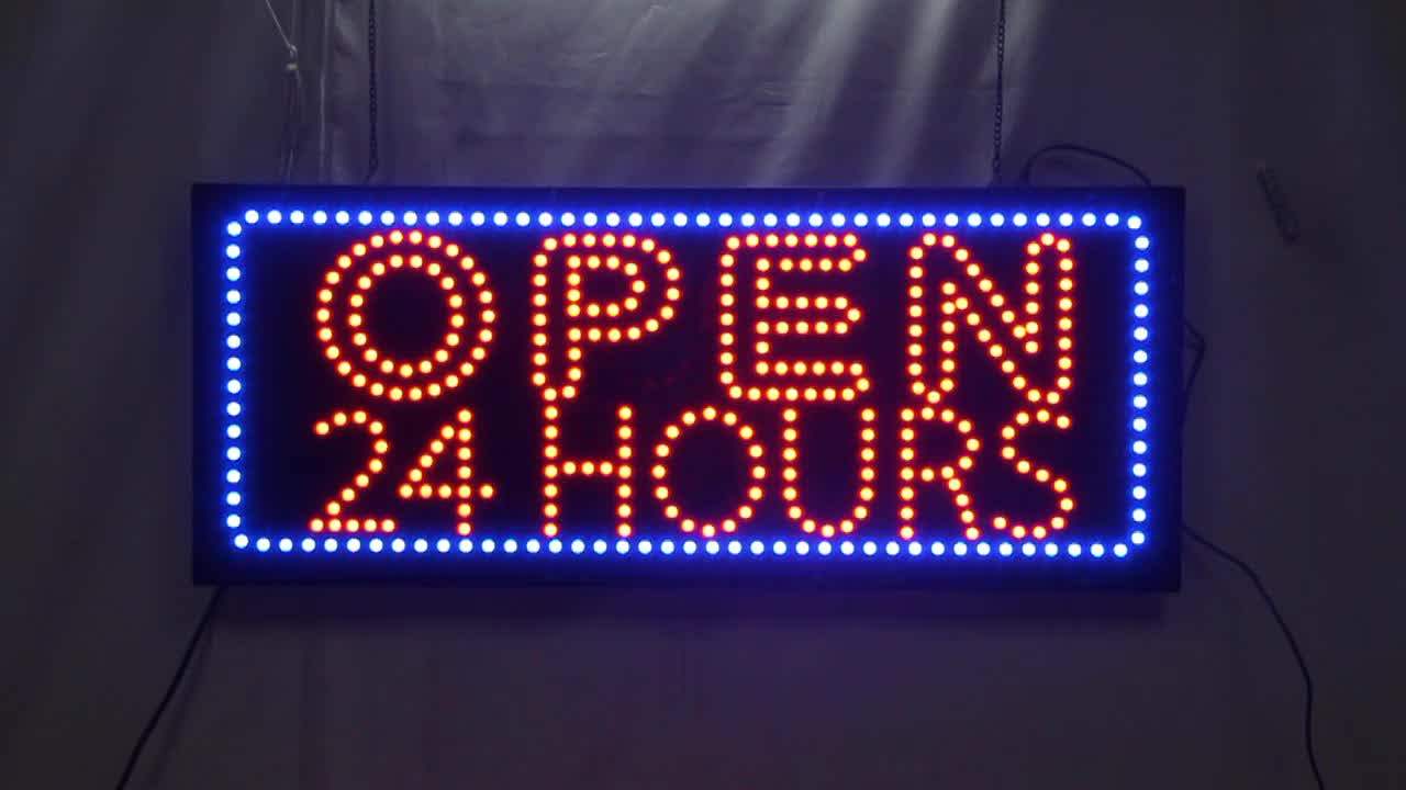 17*31inch We Deliver Led Open Sign Advertising Business Animated