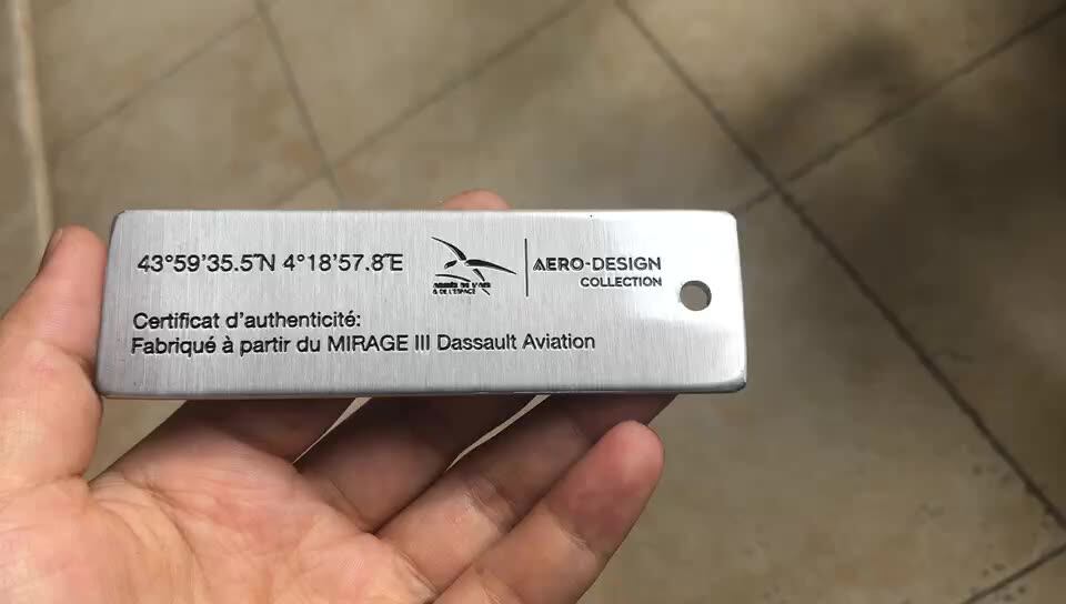 Logo Custom Laser Marking Printing Stainless Steel Plate Laser