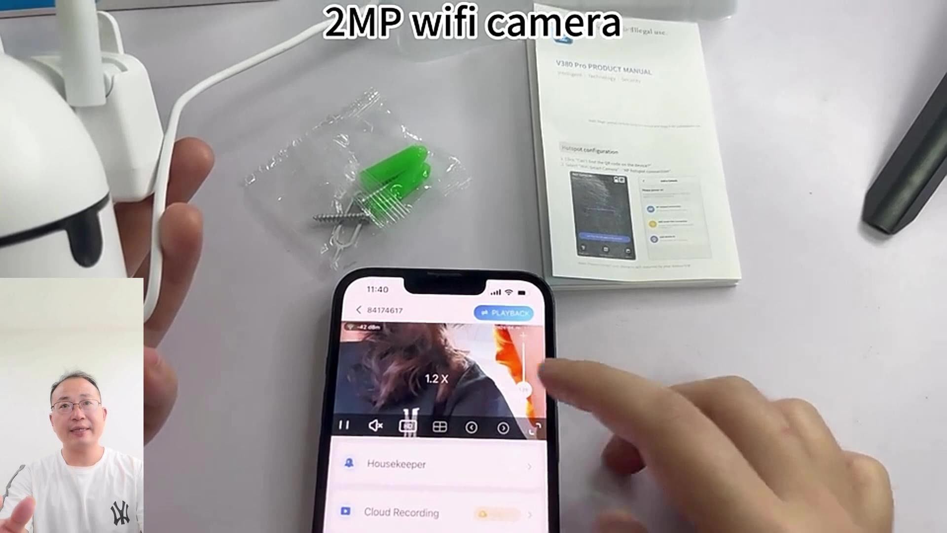 Cctv Huawei Baby Monitor 4MP Dual Lens WiFi Camera Dual Screen