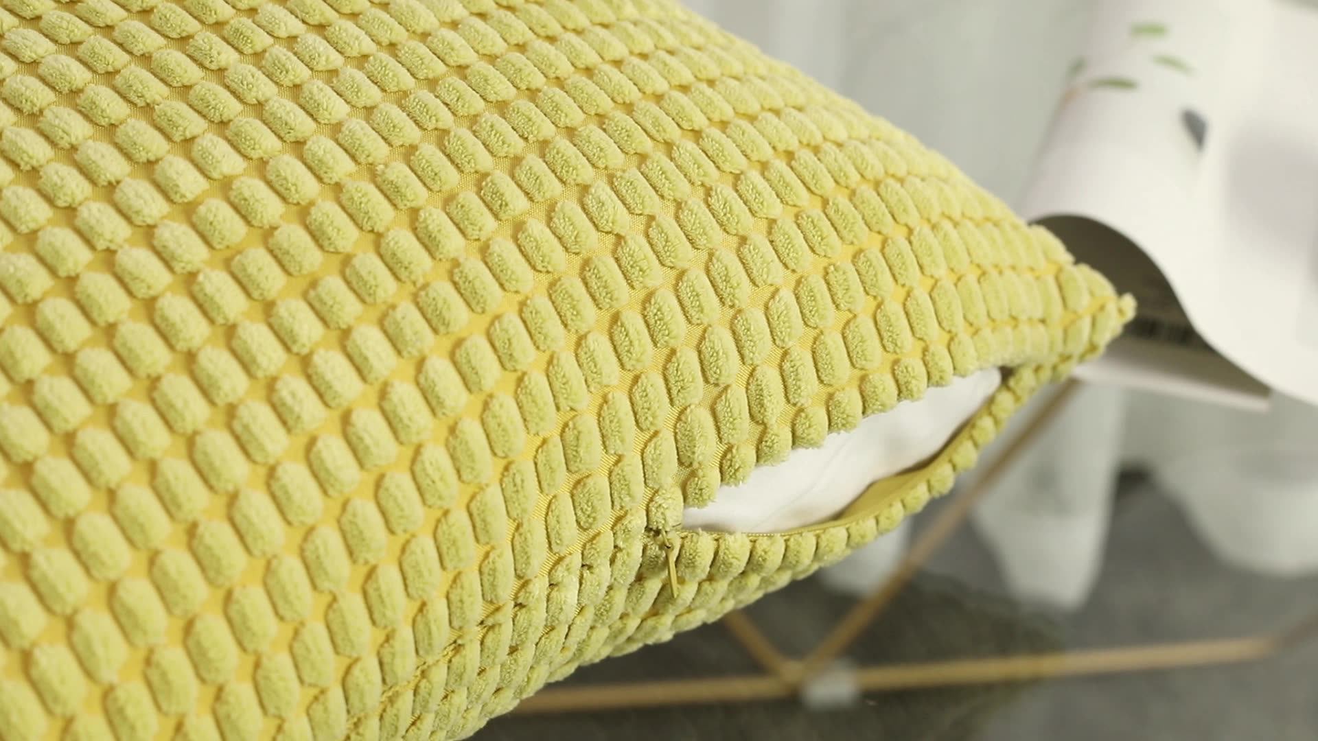 High Quality Granular Pillow Case Decor Corduroy Cushion Covers