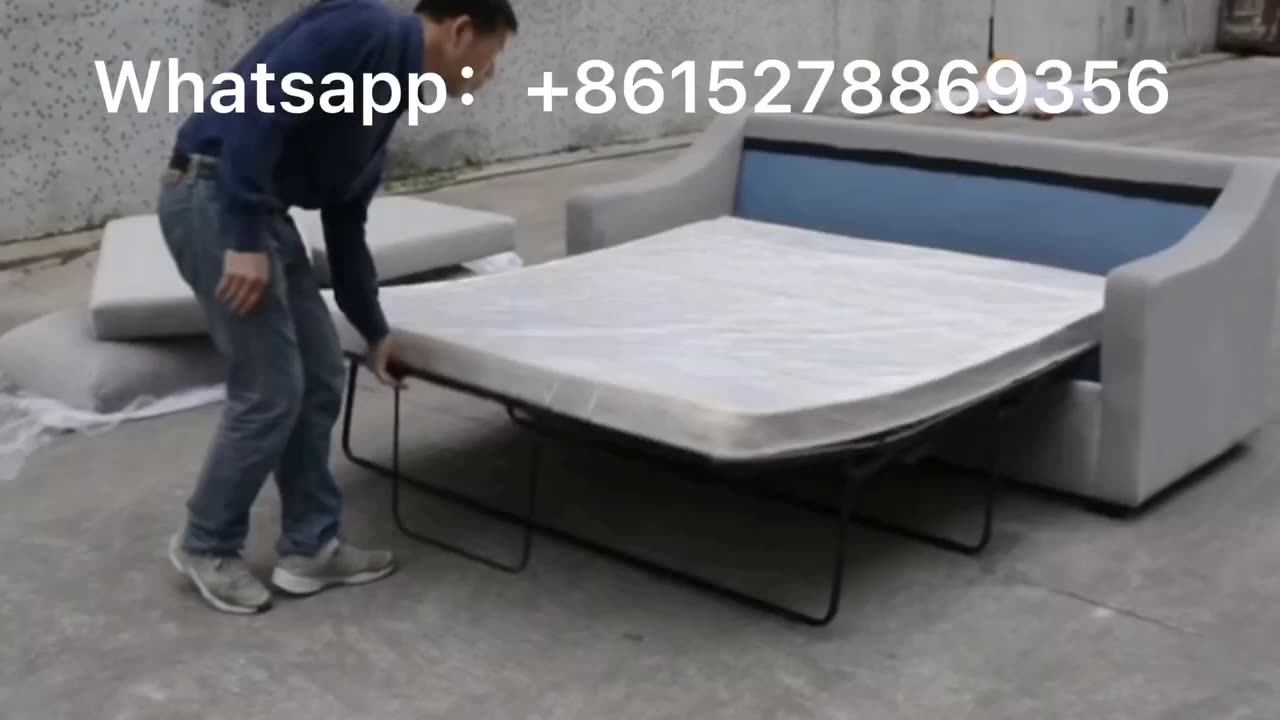 Custom Hotel Project Luxury Modern Sleeper Sofa Bed Upholstery Fabric