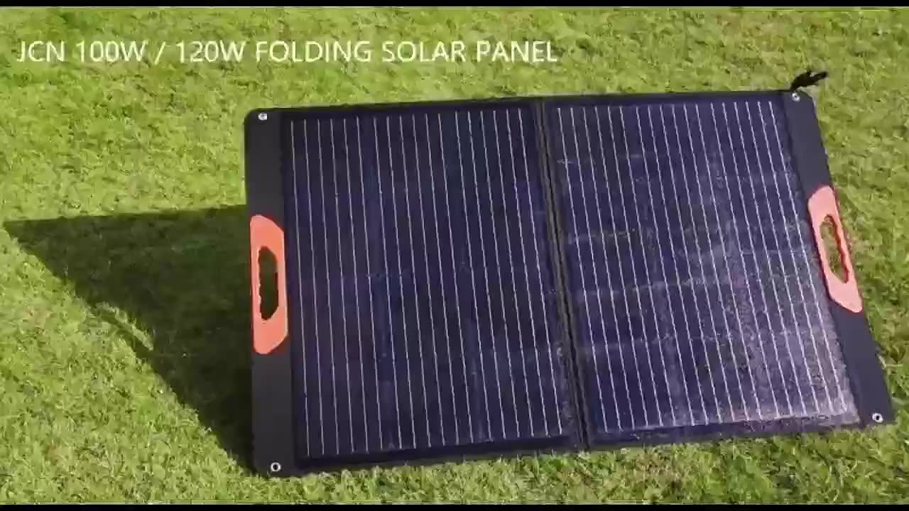 Portable Foldable Solar Panel 60w100w200w 2 Fold Monocrystalline