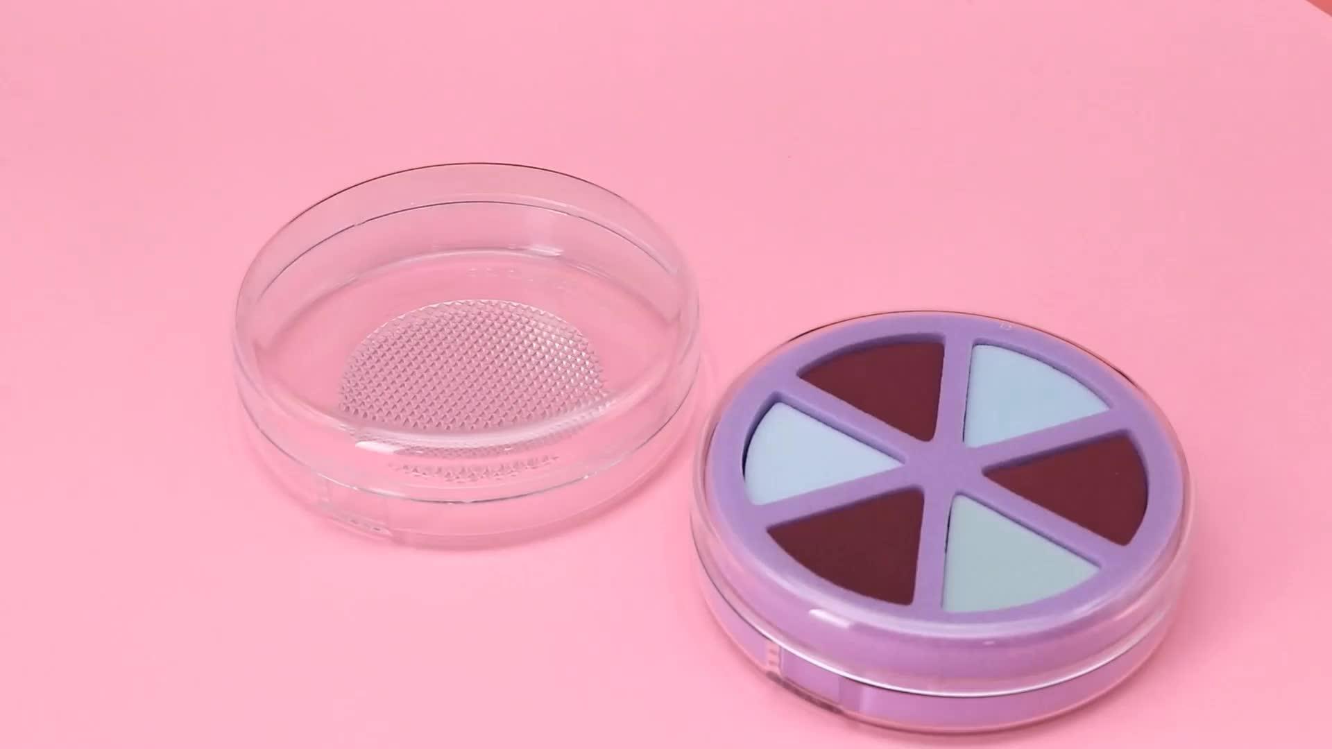 Manufacturer Luxury Clear Cylinder Makeup Sponge Container Plastic Box