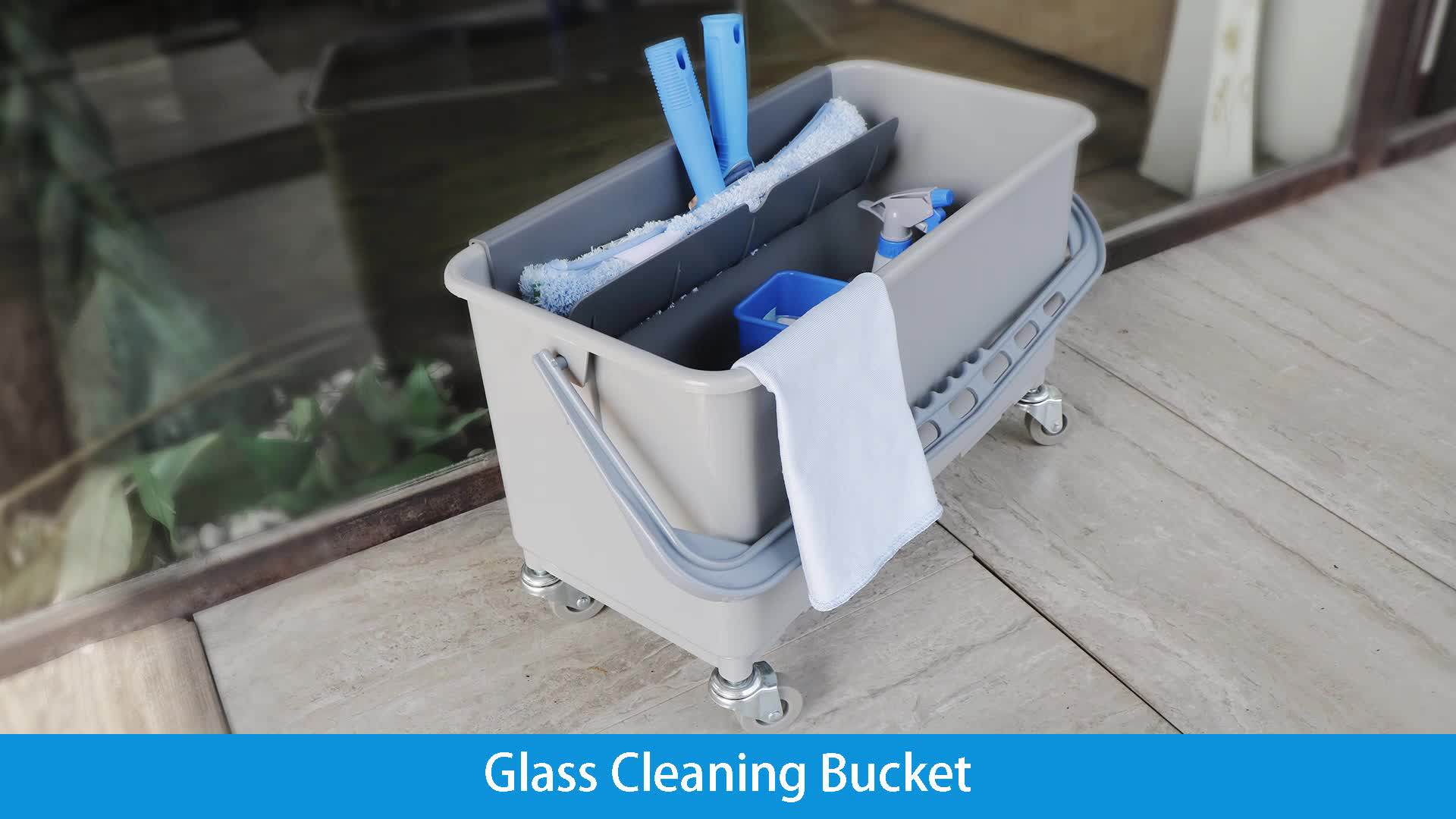 High Quality Plastic Water Bucket 22l Window Glass Cleaning Washer Used