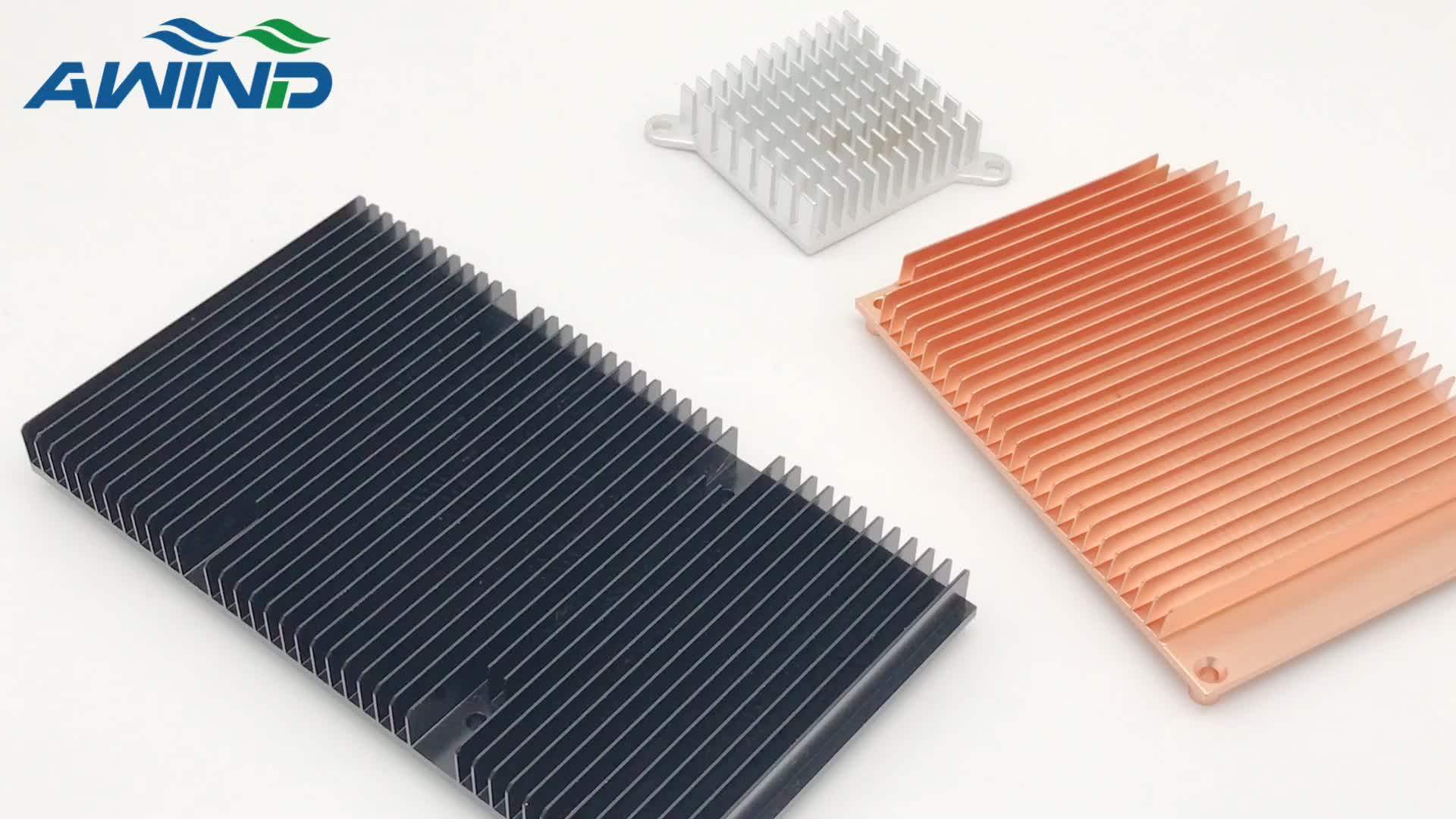 Extruded Copper Heatsink With Antioxidation Finish 38 Mm 40mm Heat