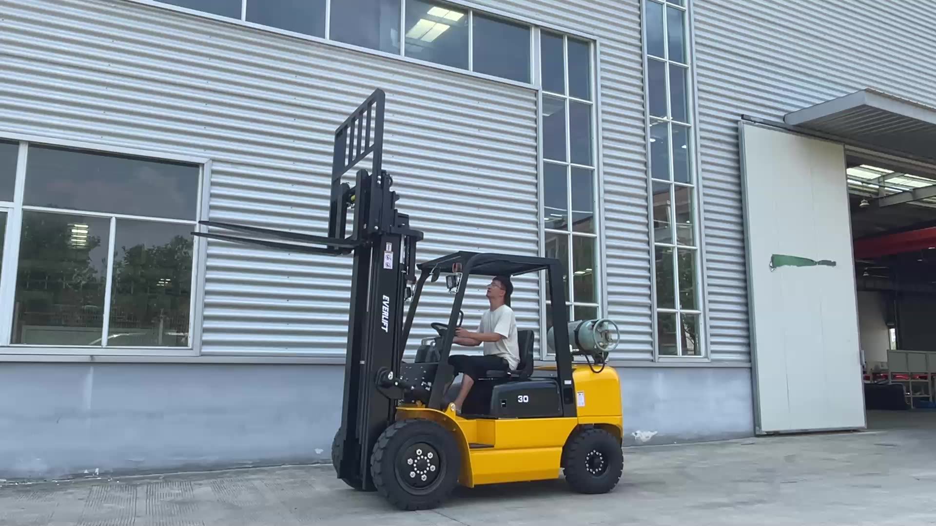 Cpcd30 Heli Brand Diesel Engine Forklift Price 3 Ton 3m Duplex Mast
