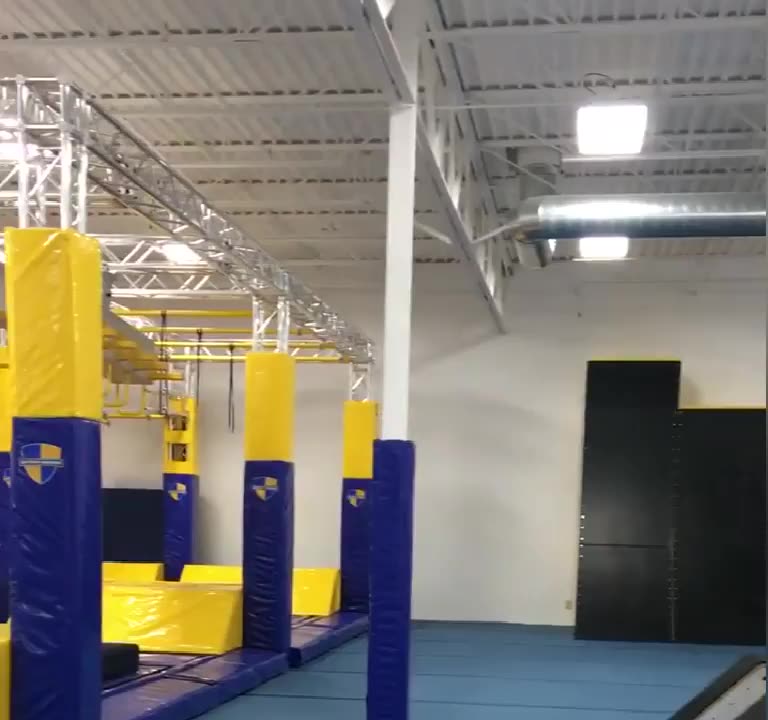 Aluminum Obstacle Course Training Gym Salmon Ladder Cargo Net Ninja