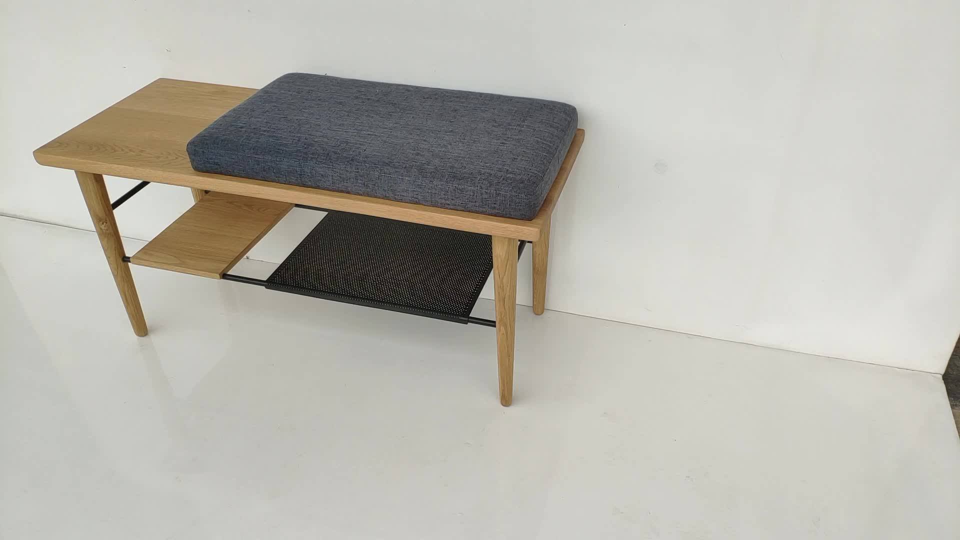 Customize Factory Wood Hotel Bench Chair Made In Vietnam Furniture