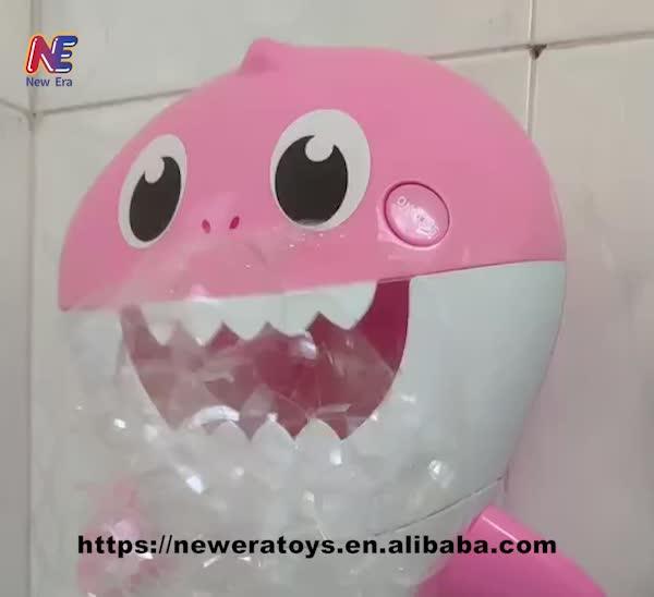 Automatic Bubble Blower Electric Musical Shark Bath Bubble Machine With