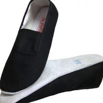 Childrens gymnastics shoes thickened mens and womens dance shoes practice shoes soft-soled yoga shoes body shoes white (N leather style) (