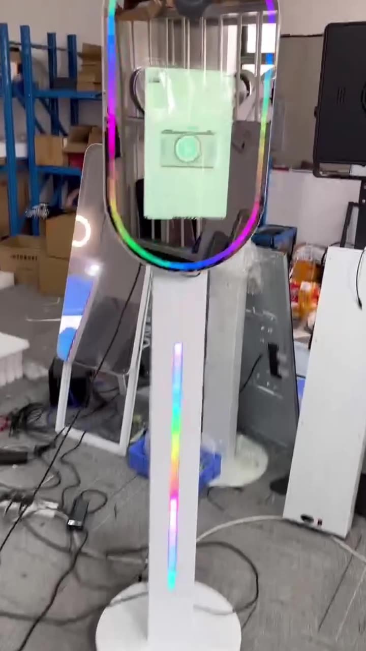 Portable Selfie Stand Mirror Photo Booth For Wedding Party Used Mirror