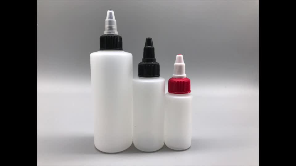 Pe Plastic 1oz 2oz 3oz 30ml 60ml 120ml Soft Hair Oil Dye Squeeze