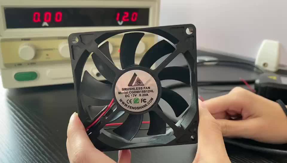 Professional Cooling Fan Manufacturer 12v 8015 80*80*15mm Brushless