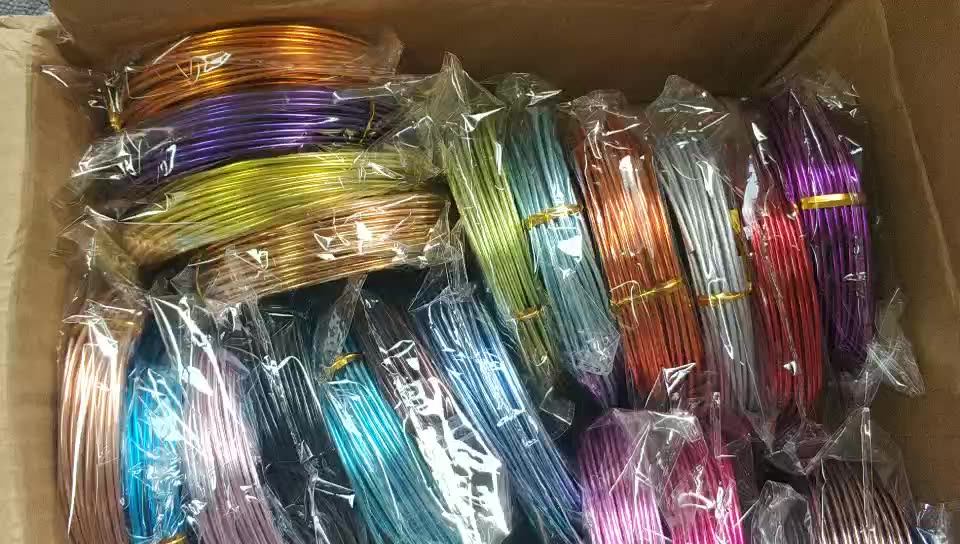 Colorful Aluminum Soft Diy Jewelry Making Craft Wire Craft Aluminium