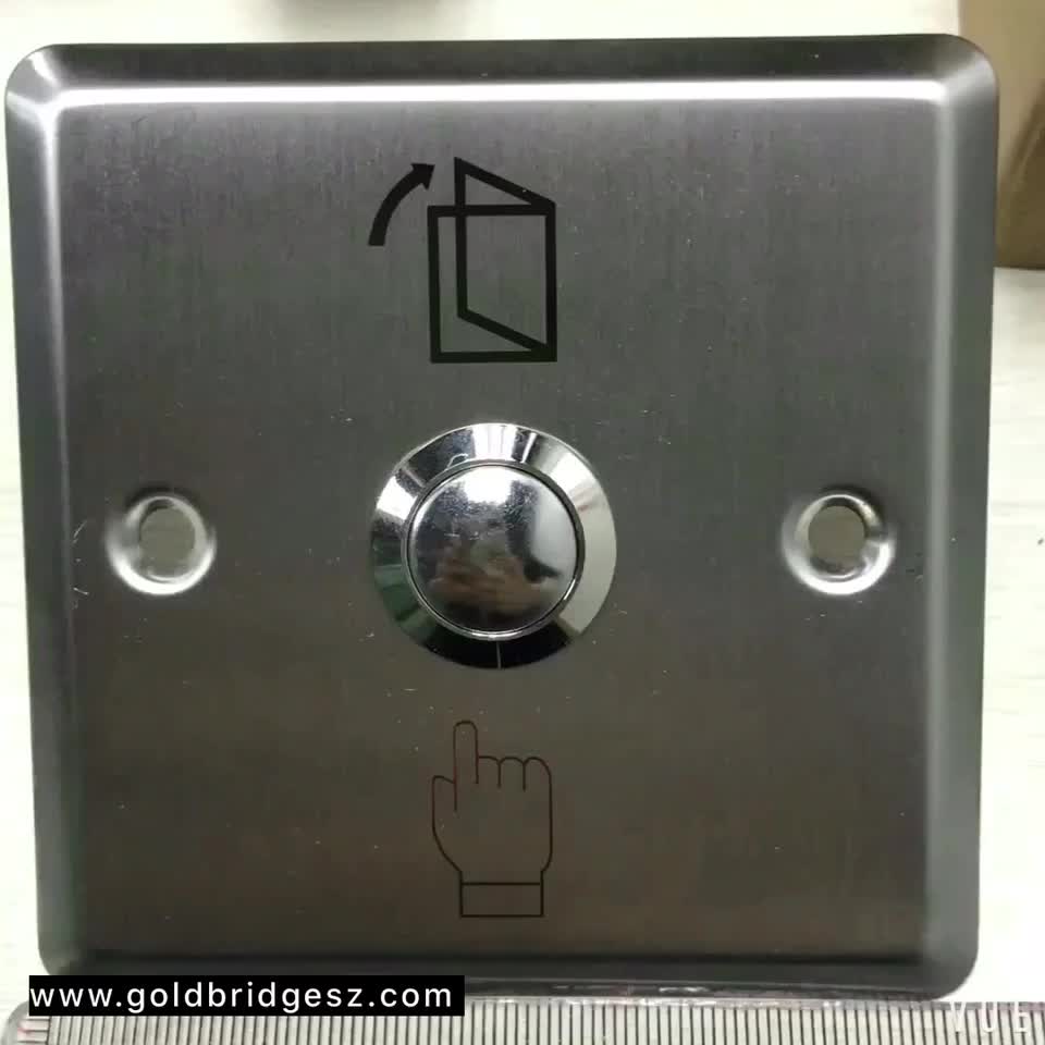Stainless Steel Metal Exit Push Button Door Release Switch Access
