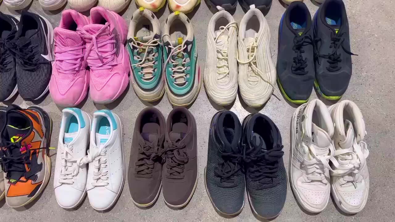High Quality Branded Men Second Hand Mixed Shoes Sports Bulk Used