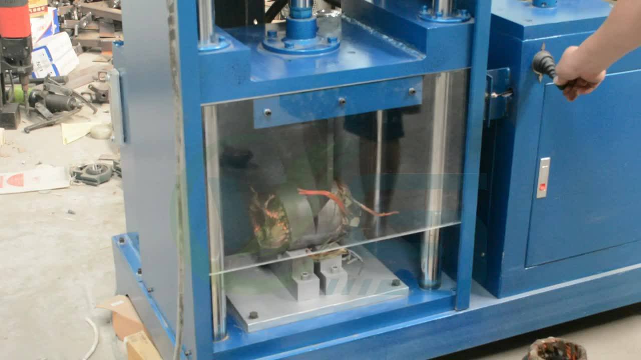 Electric Motor Breaking Recycle Machinery Stator Copper Wire Recycling