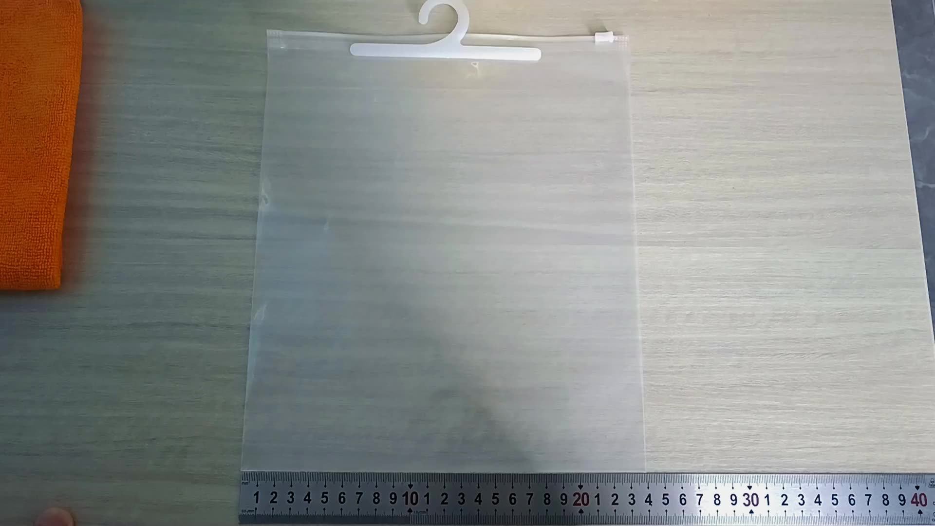 Zipper Plastic Bag Clothing Self Sealing With Hanger Garment Pe Hook