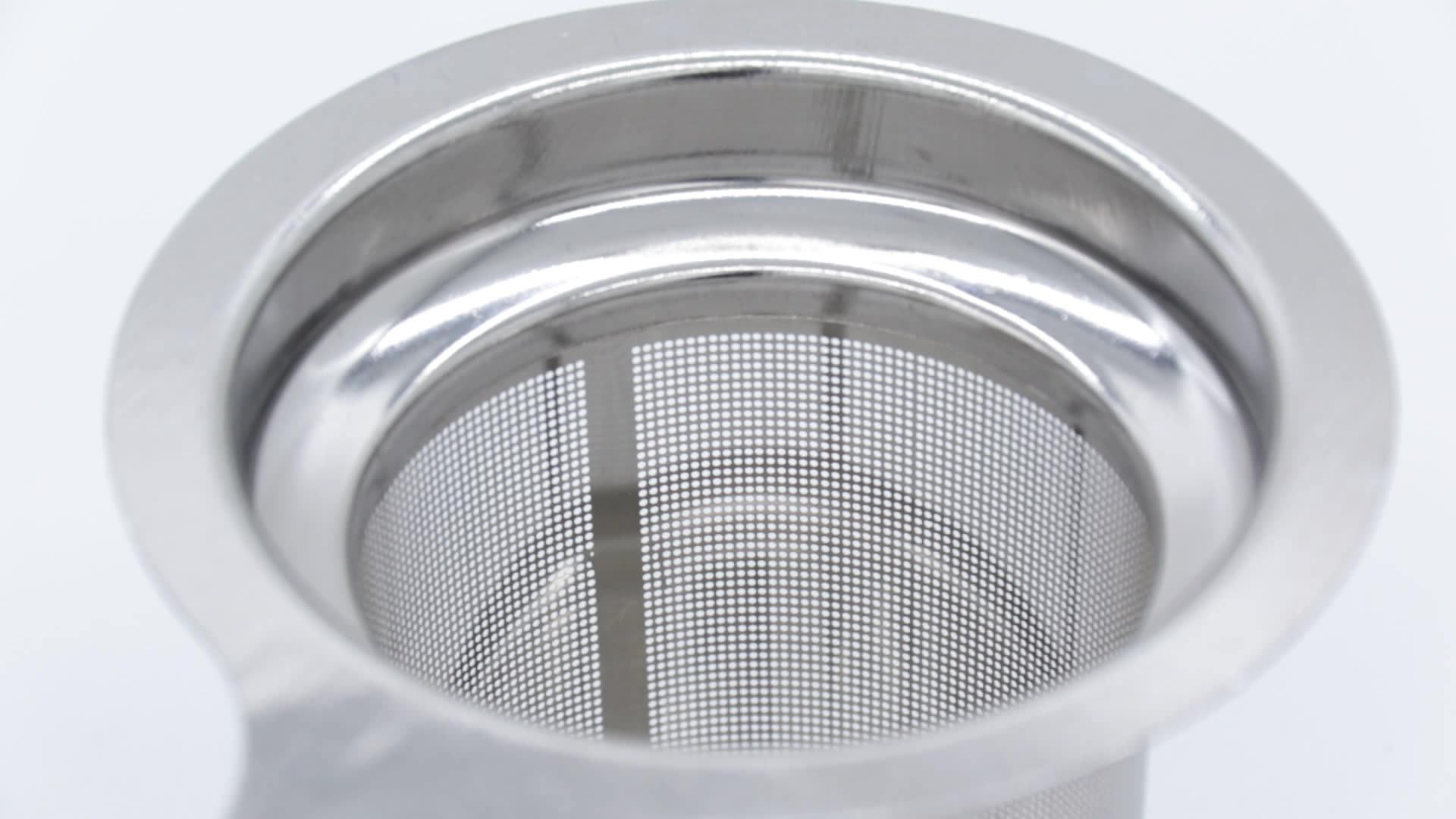 Mesh Tea Infuser Filters With Lid 2 Handles Reusable Stainless Steel