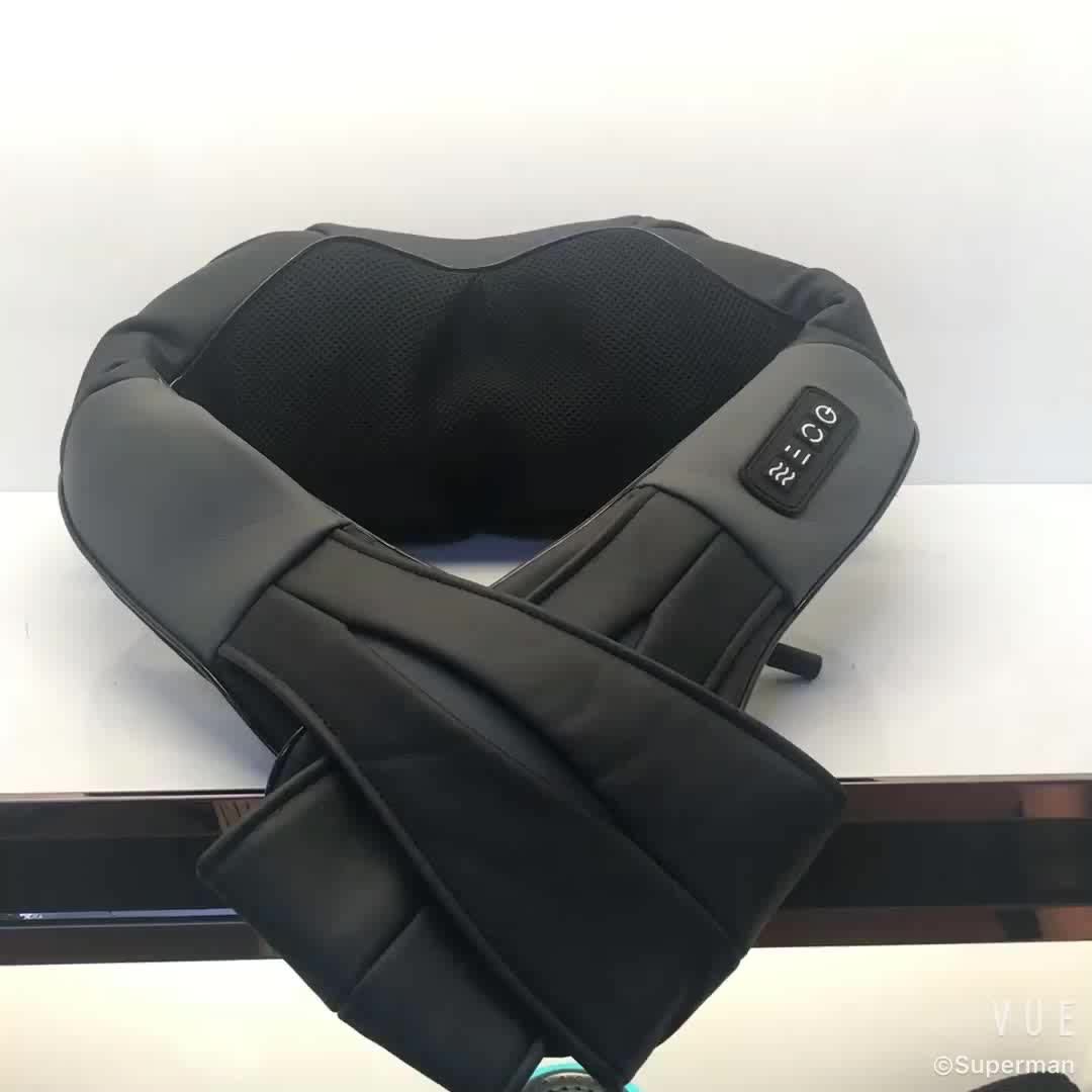 Fine Pu Leather Long Handle Shiatsu Back Massager Best Neck And