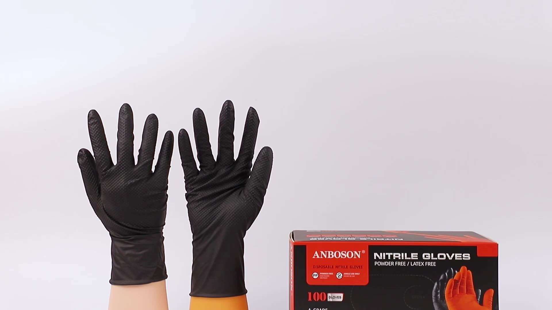 Heavy Duty Chemical Resistant Diamond Textured 8 Mil Mechanic Safety