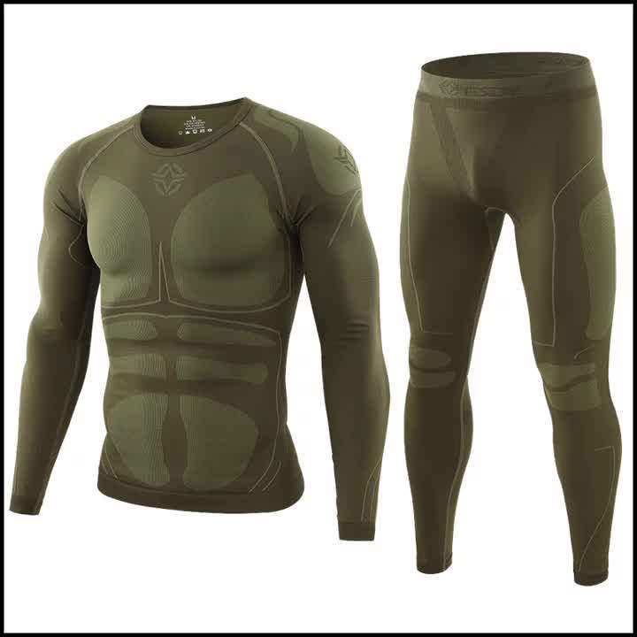 Outdoor Sports Military Long Johns Tactical Thermal Seamless Underwear