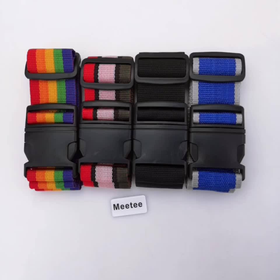 Ls002 Adjustable Nylon Travel Suitcase Strap Baggage Luggage Belt
