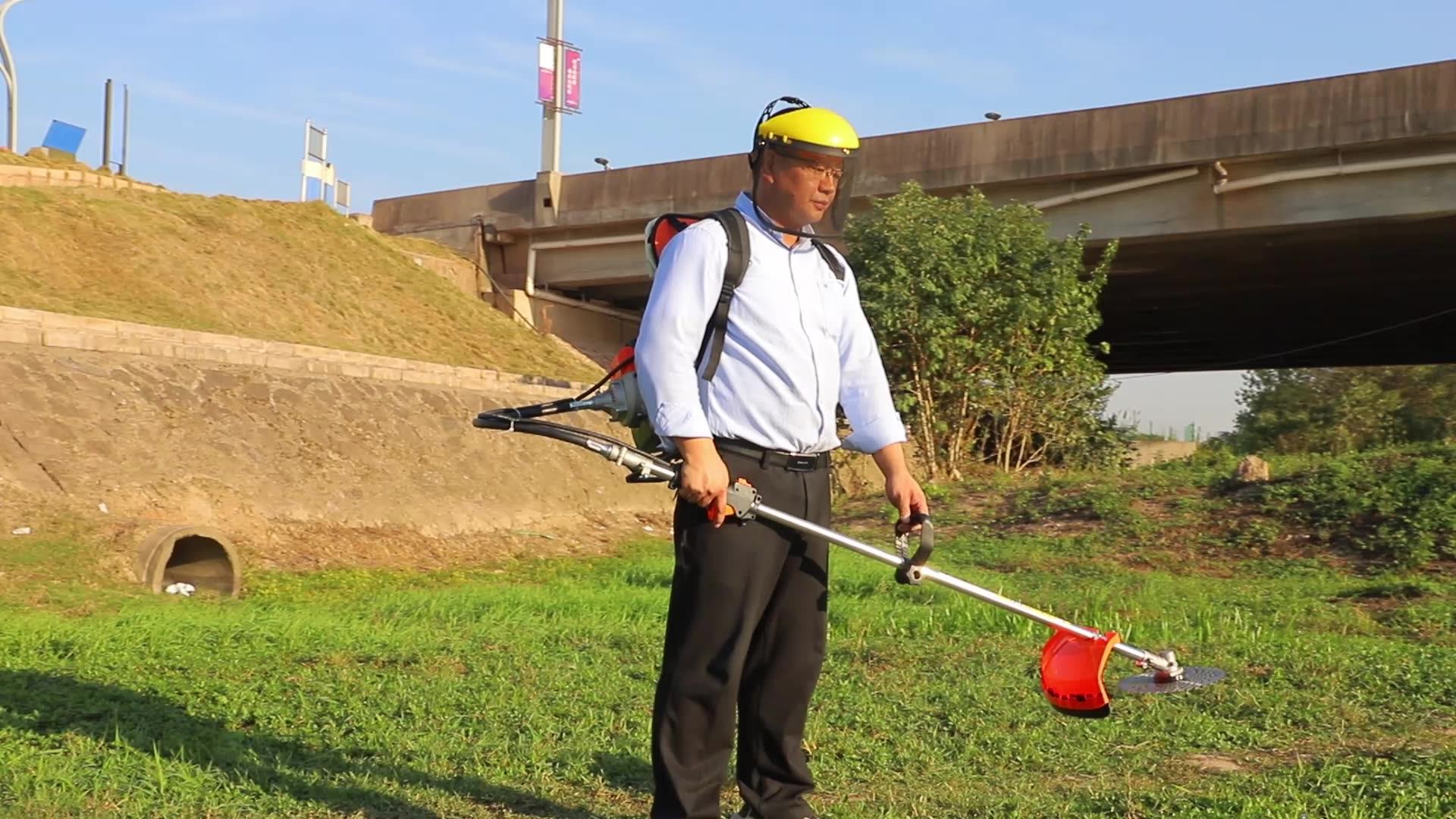 Нестандартное использование бензинового триммера: видео-демонстрация