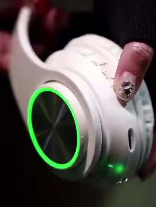 Amazon Hot Sale Wireless B39 Colorful Light Headphones Bt 5.0 Headset