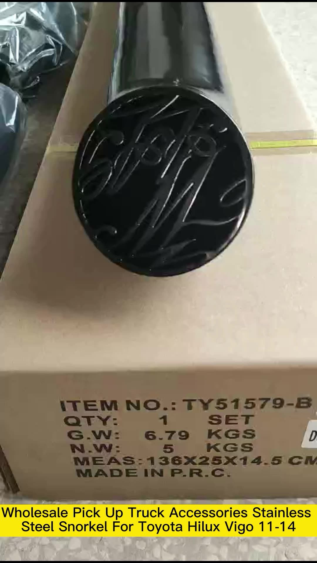 Car Accessories 4wd Stainless Steel Snorkel Set For Toyota Hilux Vigo