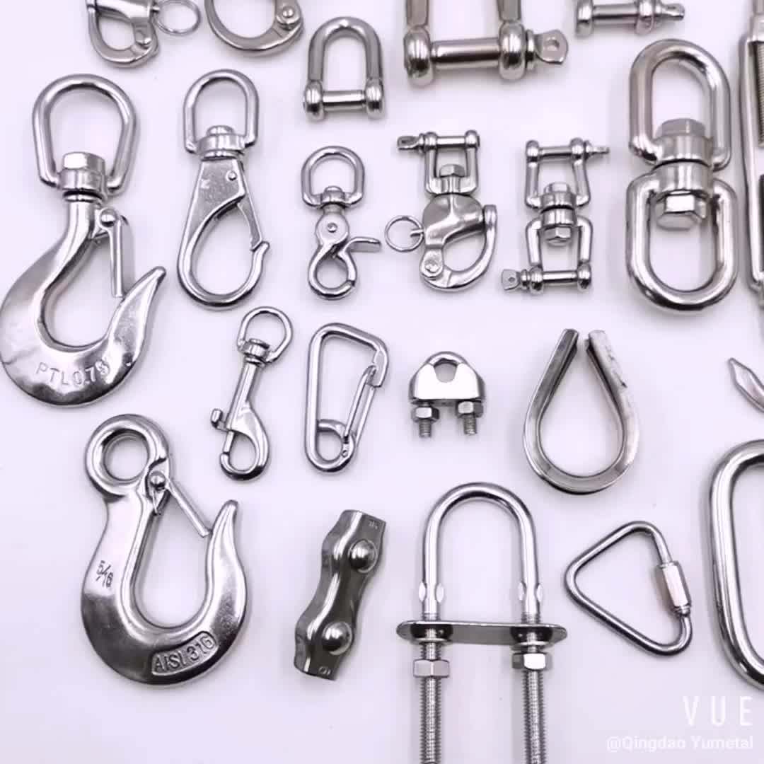 Stainless Steel 316 Boat Anchor Chain Connector,Swivel Shackle Anchor