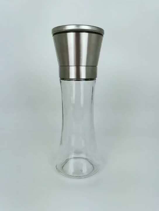 Salt And Pepper Grinder Ceramic Giant Pepper Mill Adjustable Stainless