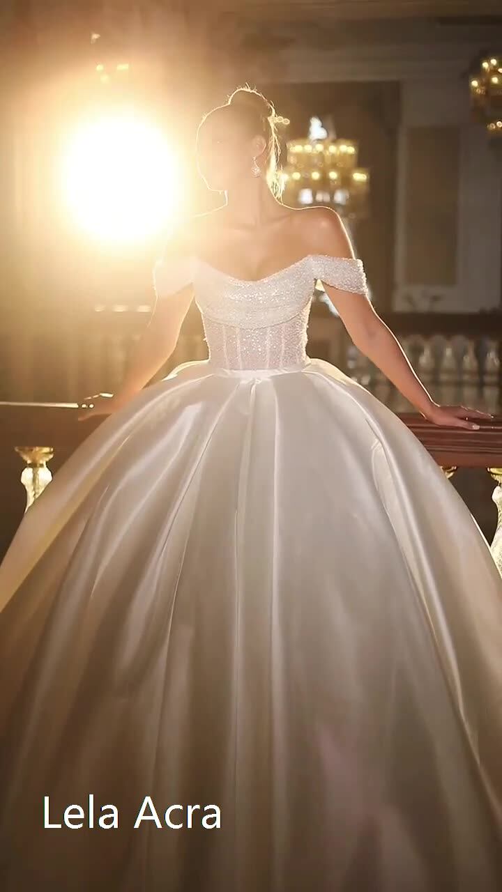 VeraQueen Girls Off Shoulder Pageant Dress - Beaded Ruffled Princess Ball Gown For Weddings & Parties