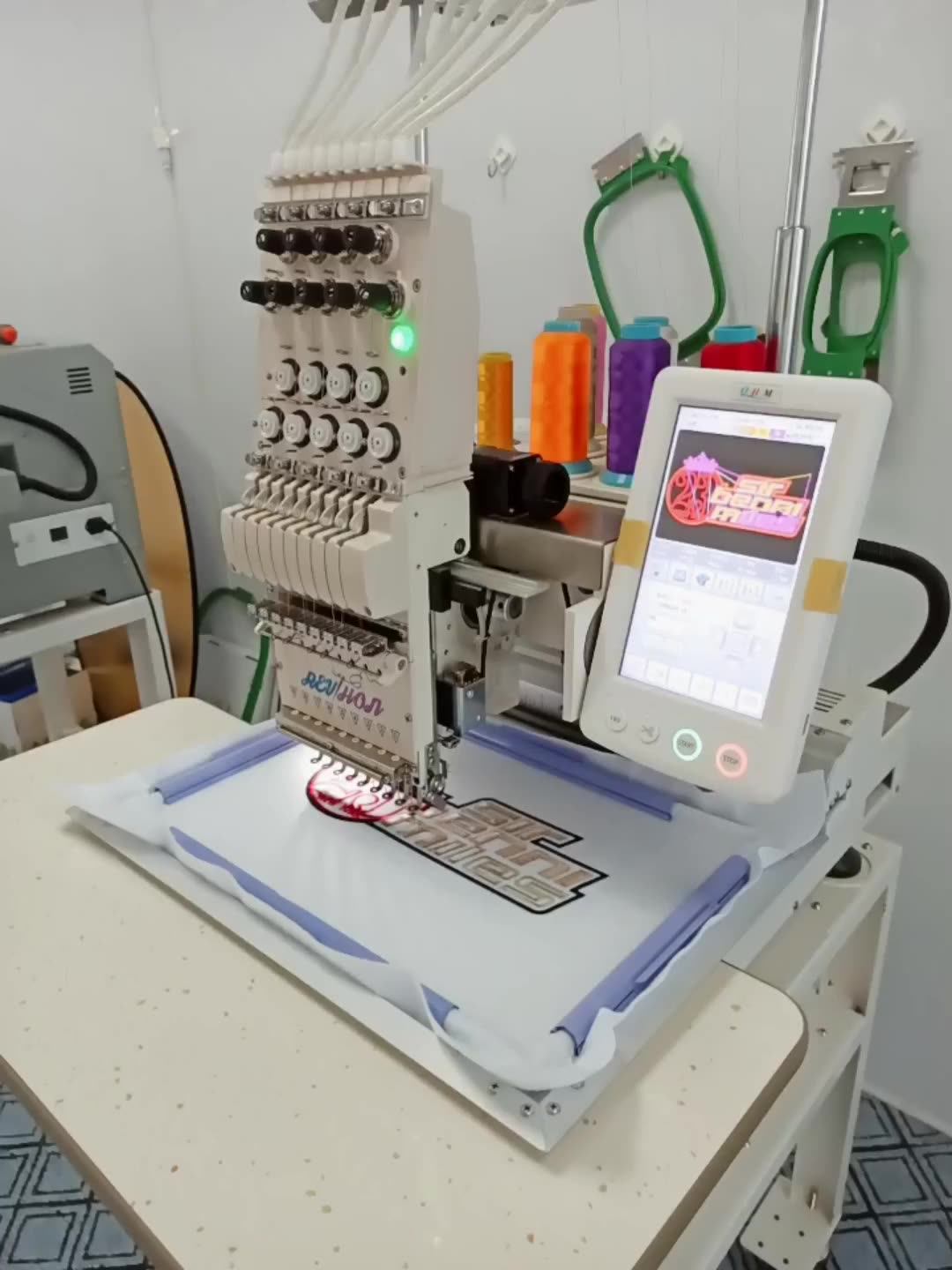 Qhm Mini Embroidery Machine Sales Smart Embroidery Machine Single Head