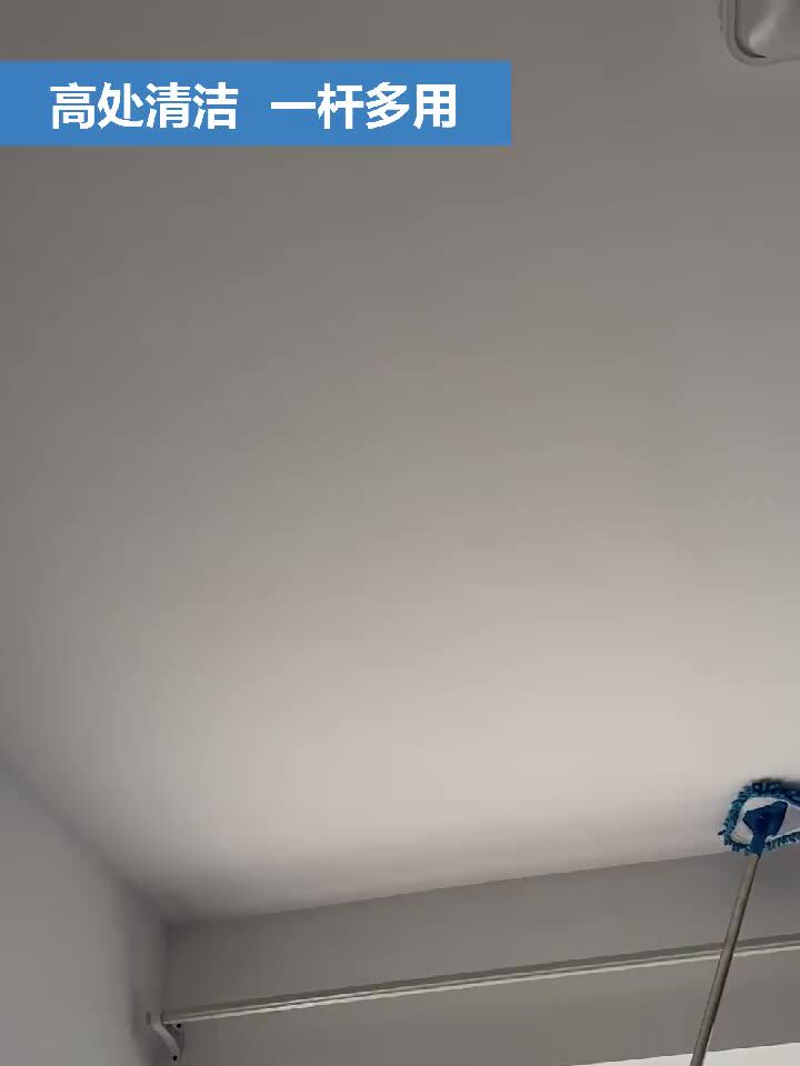 Triangle dust removal small mop Household lightweight mini ceiling cleaning artifact Retractable lazy man universal one-drag net