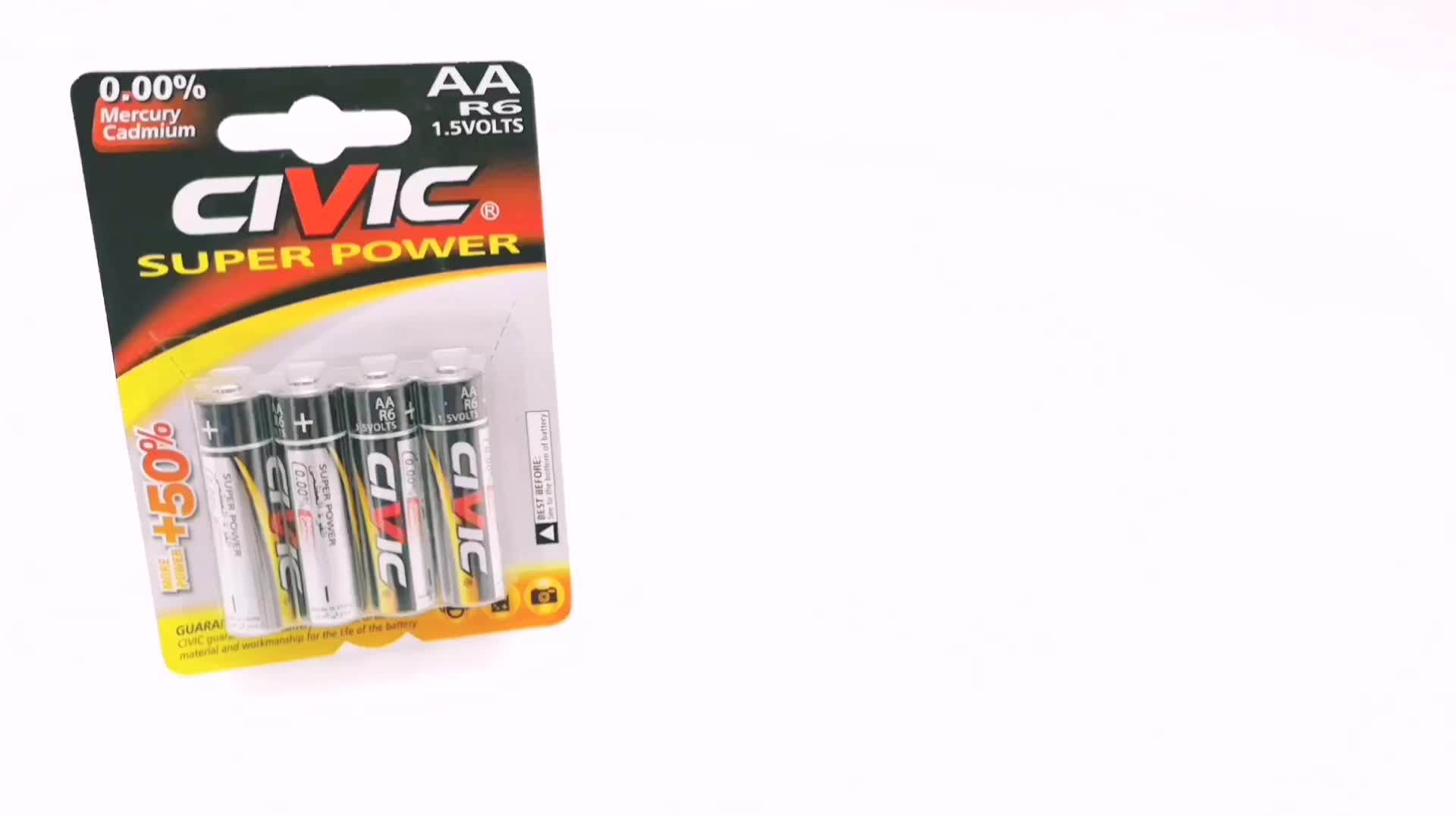 R03,Aaa,Um4,Hot Sale,1.5v Primary Super Power Carbon Dry Batteries For