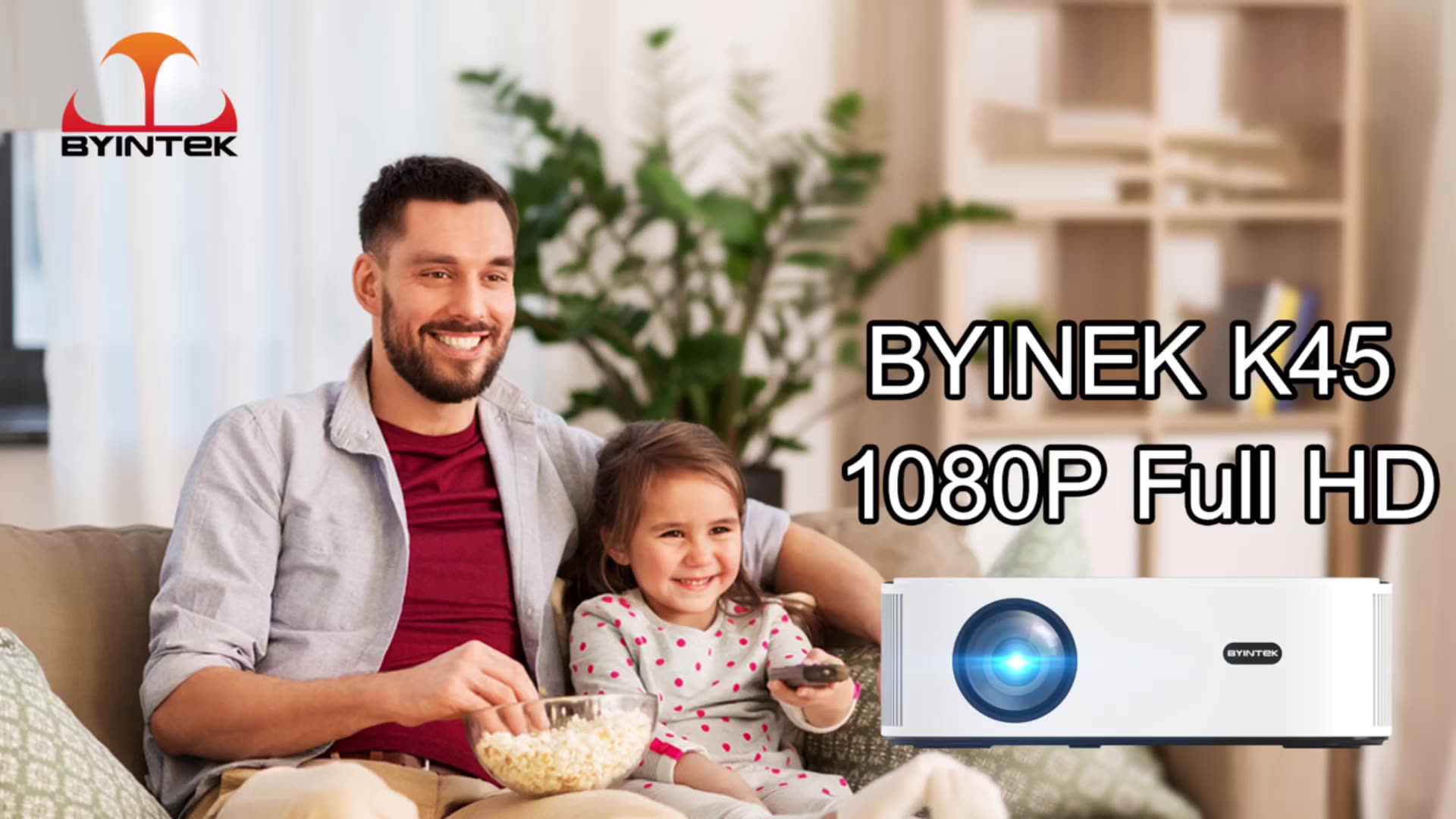 Byintek K45 Smart Beam 3d Laser Digital Projector Android 4k Toy ...