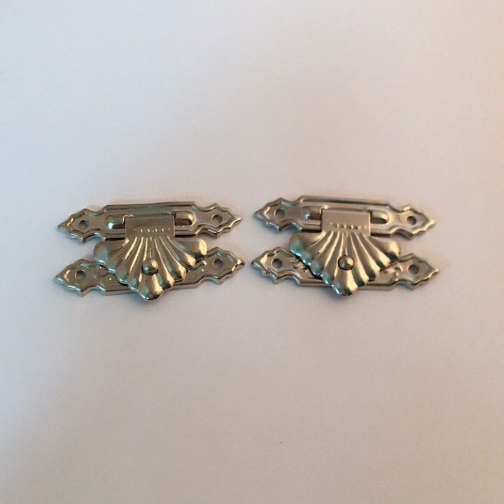 Wholesale Silver Color 32mmx21mm Small Wooden Jewelry Box Lock/box