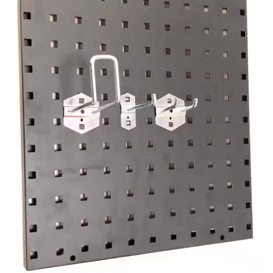 Metal Pegboard Garage Tool Board Storage Organizer Holder Black Tool
