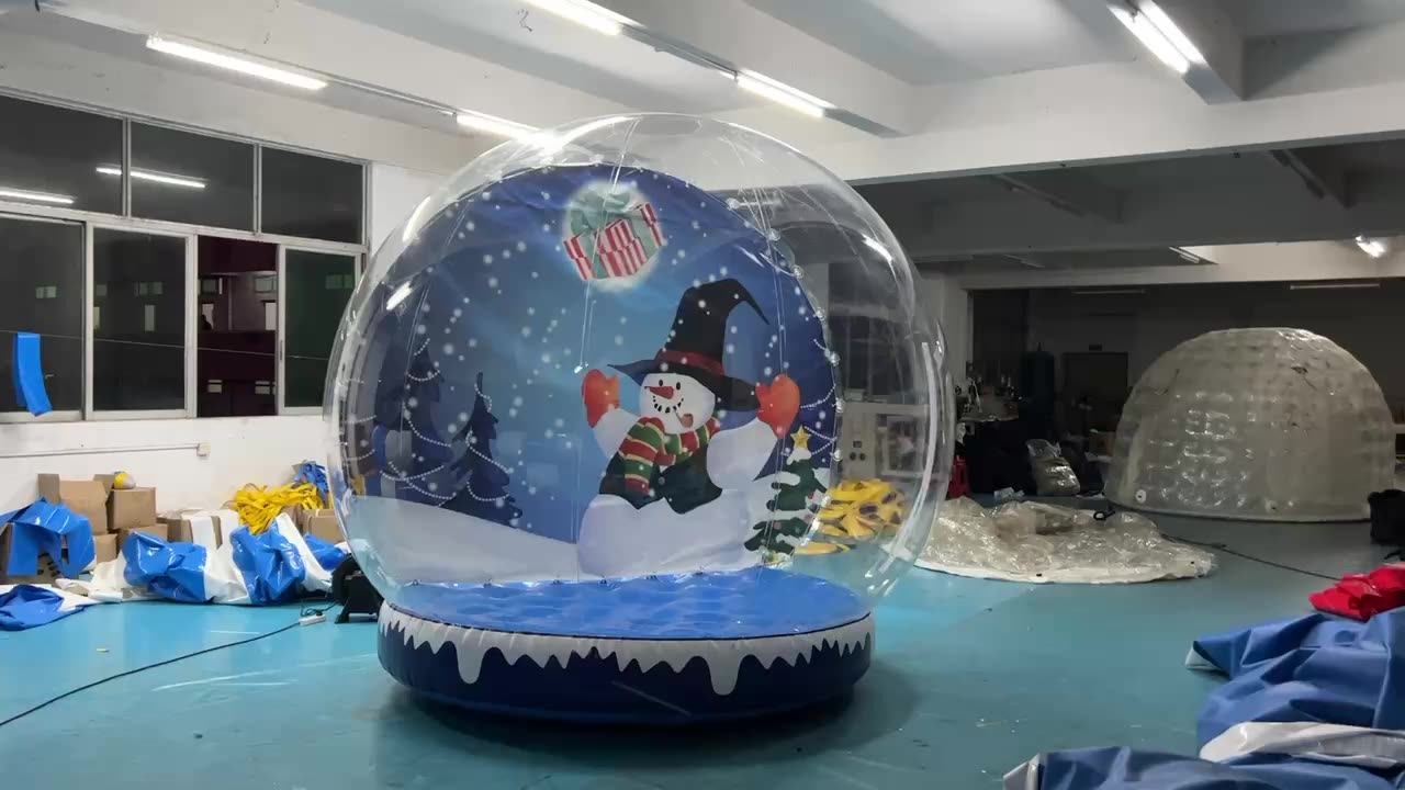 Large Photo Booth Inflatable Snow Globe Christmas Inflatable Snow Globe