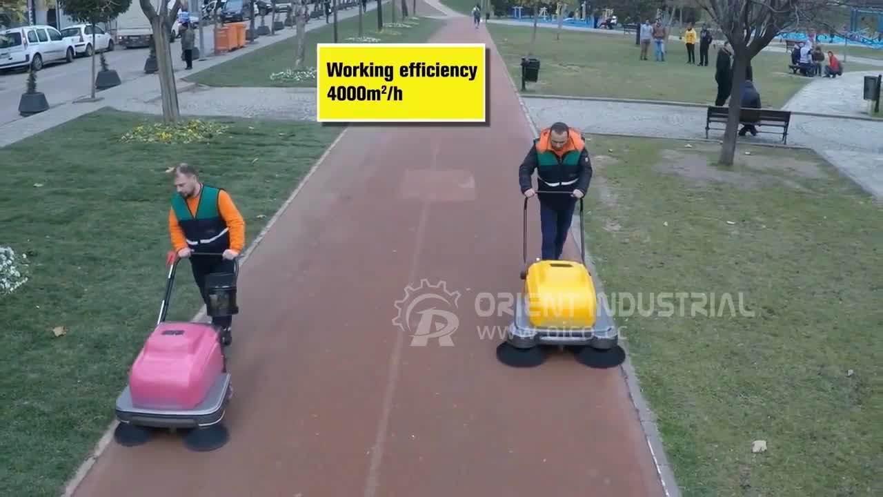 P100a Parking Lot Sweeper Hand Held Sweeper Walk Behind Street Sweeper Buy Hand Held Sweeper