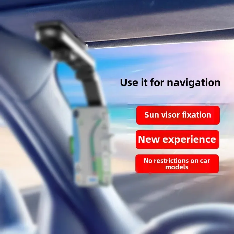 Cross-Border Douyin Car Mobile Phone Holder Car Rearview Mirror Navigation Car Shockproof Fixed Black Technology Support Bracket