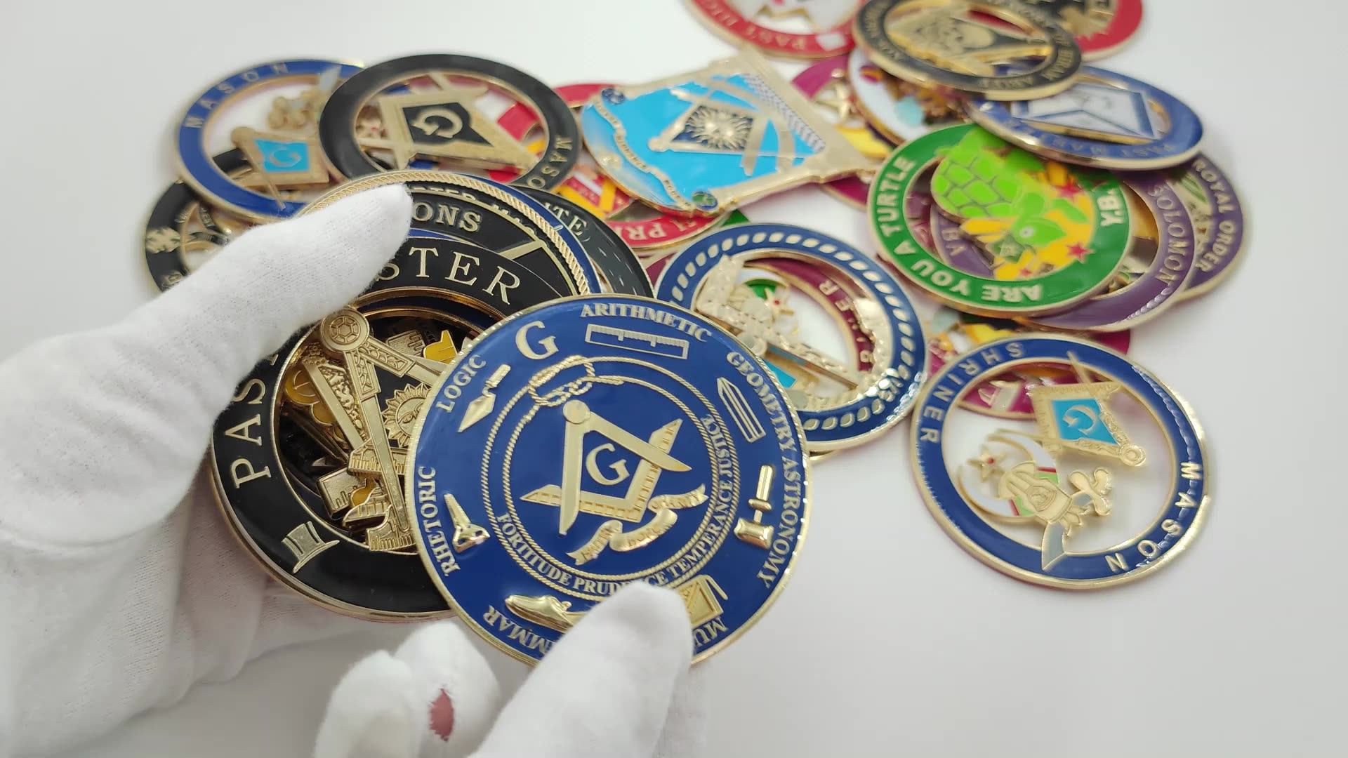 Knights Templar Car Emblem - York Rite Masonic 3-Inch Alloy Auto Badge