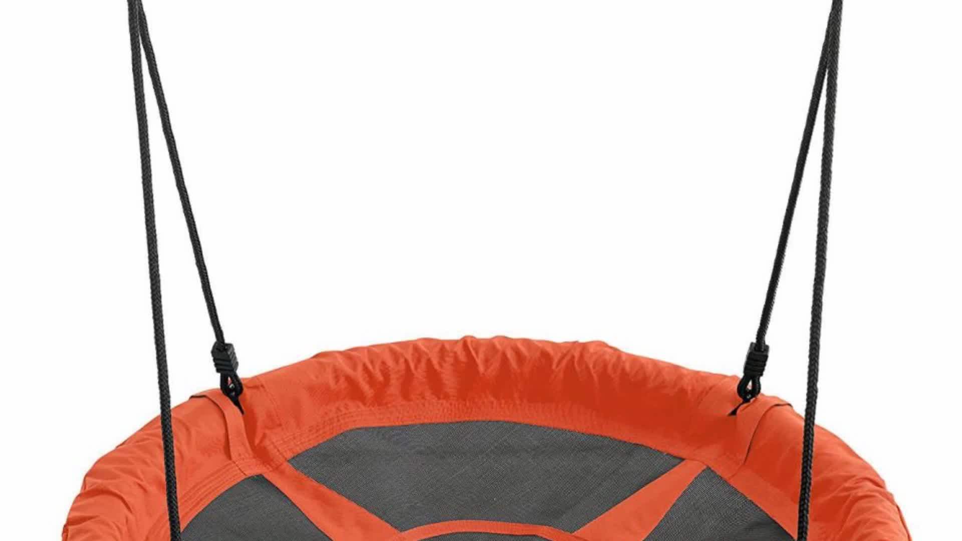 Round Yellow Children Garden Canvas Outdoor Swing Buy Children Swing